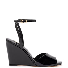 Load image into Gallery viewer, Yves Wedge In Black Patent Leather