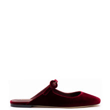 Load image into Gallery viewer, Blair Flat Mule In Wine Velvet