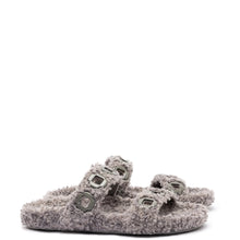 Load image into Gallery viewer, Milan Slide In Grey Faux Fur