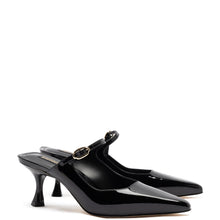 Load image into Gallery viewer, Ines Mule In Black Patent Leather