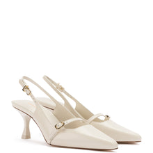 Load image into Gallery viewer, Ines Pump In Ivory Leather