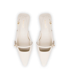 Load image into Gallery viewer, Ines Pump In Ivory Leather