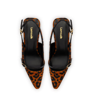 Ines Pump In Leopard Print Calf Hair