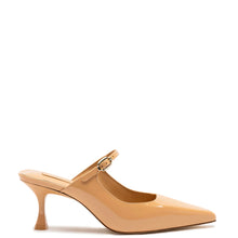 Load image into Gallery viewer, Ines Mule In Tan Patent Leather