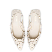 Load image into Gallery viewer, Jasmine Pump In Ivory Leather