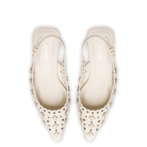 Jasmine Pump In Ivory Leather