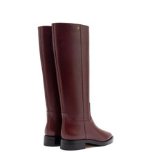 Load image into Gallery viewer, Anne Boot In Burgundy Leather