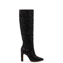 Load image into Gallery viewer, Cindy Hi Boot In Black Sequins