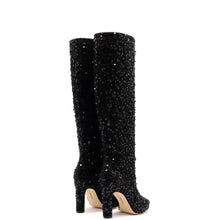 Load image into Gallery viewer, Cindy Hi Boot In Black Sequins