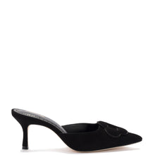 Load image into Gallery viewer, Flora Pump In Black Suede