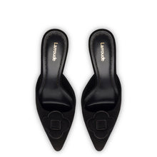 Load image into Gallery viewer, Flora Pump In Black Suede