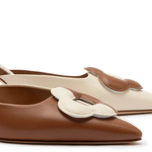 Load image into Gallery viewer, Flora Pump In Caramel and Ivory Leather