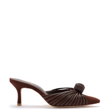 Load image into Gallery viewer, Mini Valerie Pump In Brown Suede