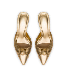 Load image into Gallery viewer, Mini Valerie Pump In Gold Metallic Leather