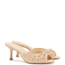 Load image into Gallery viewer, Jasmine Mule In Beige Raffia