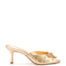 Load image into Gallery viewer, Jasmine Mule In Gold Metallic Leather