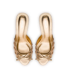 Load image into Gallery viewer, Jasmine Mule In Gold Metallic Leather