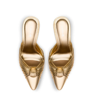 Valerie Pump In Gold Metallic Leather