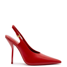 Load image into Gallery viewer, Larroudé x Altuzarra Pump In Blood Red Leather