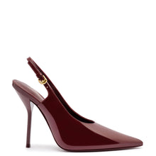 Load image into Gallery viewer, Larroudé x Altuzarra Pump In Burgundy Patent Leather