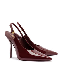 Load image into Gallery viewer, Larroudé x Altuzarra Pump In Burgundy Patent Leather