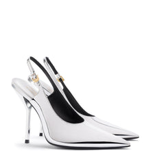 Load image into Gallery viewer, Larroudé x Altuzarra Pump In Silver Specchio