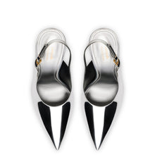 Load image into Gallery viewer, Larroudé x Altuzarra Pump In Silver Specchio