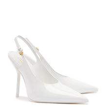 Load image into Gallery viewer, Larroudé x Altuzarra Pump In White Patent Leather