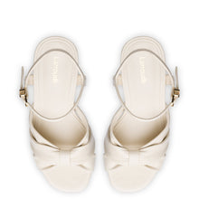 Load image into Gallery viewer, Vivienne Platform Sandal In Ivory Leather