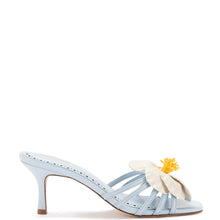 Load image into Gallery viewer, Magnolia Mule In Cerulean Blue Leather