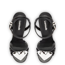 Load image into Gallery viewer, Amore Sandal in Black Leather