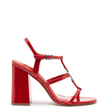 Load image into Gallery viewer, Hana Sandal In Scarlet Patent Leather