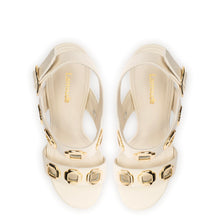 Load image into Gallery viewer, Milan Hi Sandal In Ivory Leather