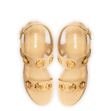 Load image into Gallery viewer, Milan Espadrille In Beige Raffia