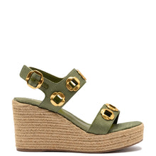 Load image into Gallery viewer, Milan Espadrille In Seaweed Raffia