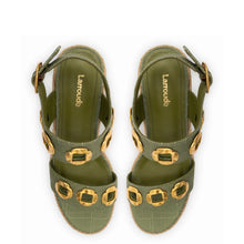 Load image into Gallery viewer, Milan Espadrille In Seaweed Raffia