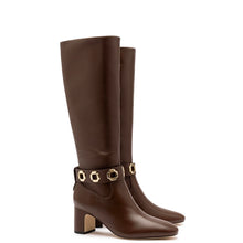 Load image into Gallery viewer, Milan Block Boot In Cognac Leather