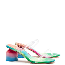 Load image into Gallery viewer, Larroudé x Gabriela Noelle: Dew Drop Mule In Rainbow Patent Leather