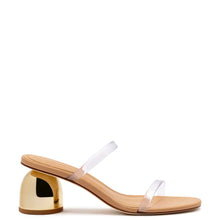 Load image into Gallery viewer, Dew Drop Mule In Tan Leather and Vinyl