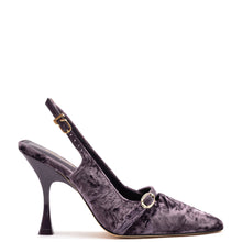 Load image into Gallery viewer, Ines Hi Pump In Purple Velvet