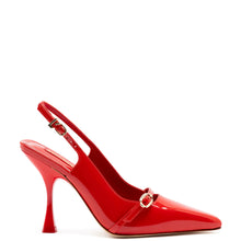 Load image into Gallery viewer, Ines Hi Pump in Scarlet Patent Leather