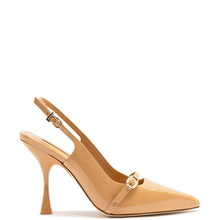 Load image into Gallery viewer, Ines Hi Pump in Tan Patent Leather