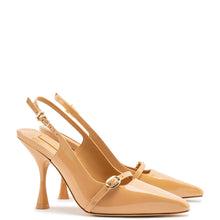 Load image into Gallery viewer, Ines Hi Pump in Tan Patent Leather