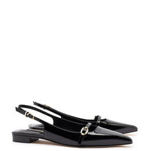 Load image into Gallery viewer, Ines Flat In Black Patent Leather