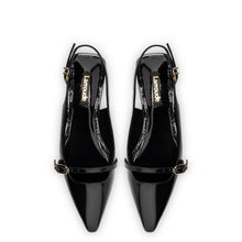 Load image into Gallery viewer, Ines Flat In Black Patent Leather