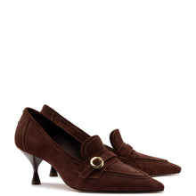 Load image into Gallery viewer, Susan Pump In Brown Suede