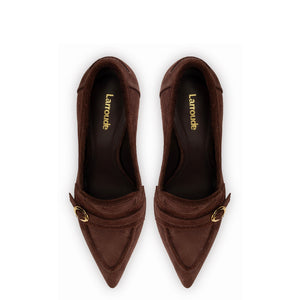 Susan Pump In Brown Suede