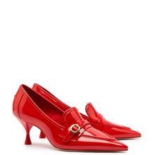 Load image into Gallery viewer, Susan Pump In Scarlet Patent Leather