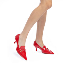 Load image into Gallery viewer, Susan Pump In Scarlet Patent Leather