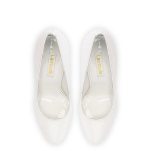 Michelle Pump In White Patent Leather